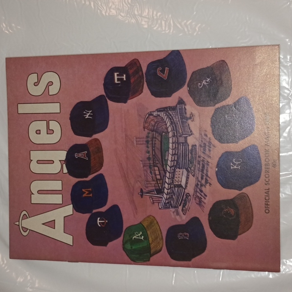 Vintage 1973 Angels Official Scorebook Magazine